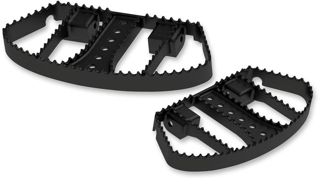 BURLY BRAND MX Passenger Floorboards - Black - FL B13-1051B