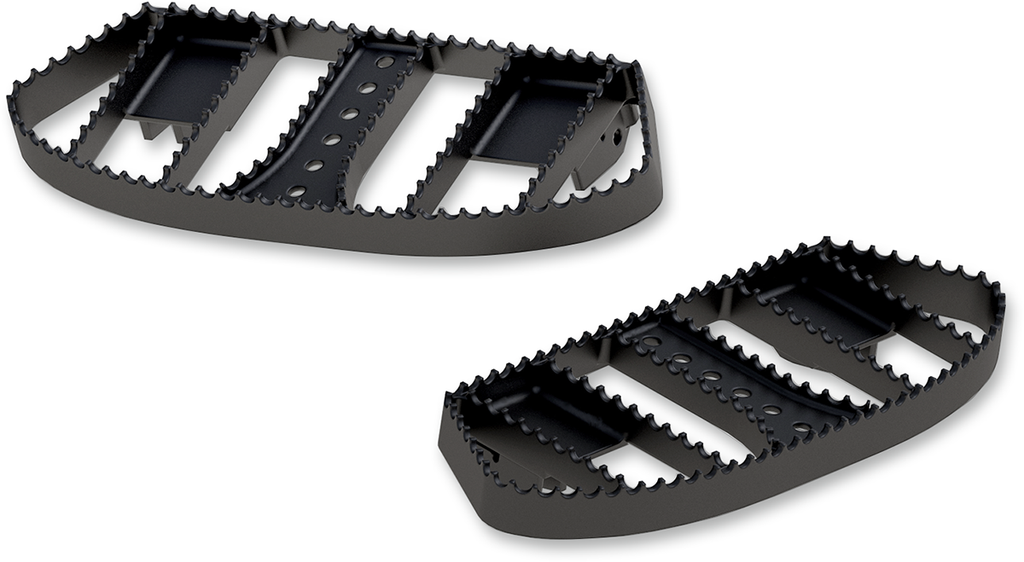BURLY BRAND MX Driver Floorboards - Black - FL B13-1050B
