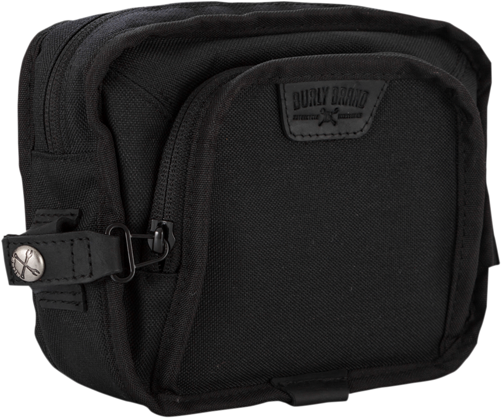 BURLY BRAND Handlebar Bag - Black Cordura B15-1012B