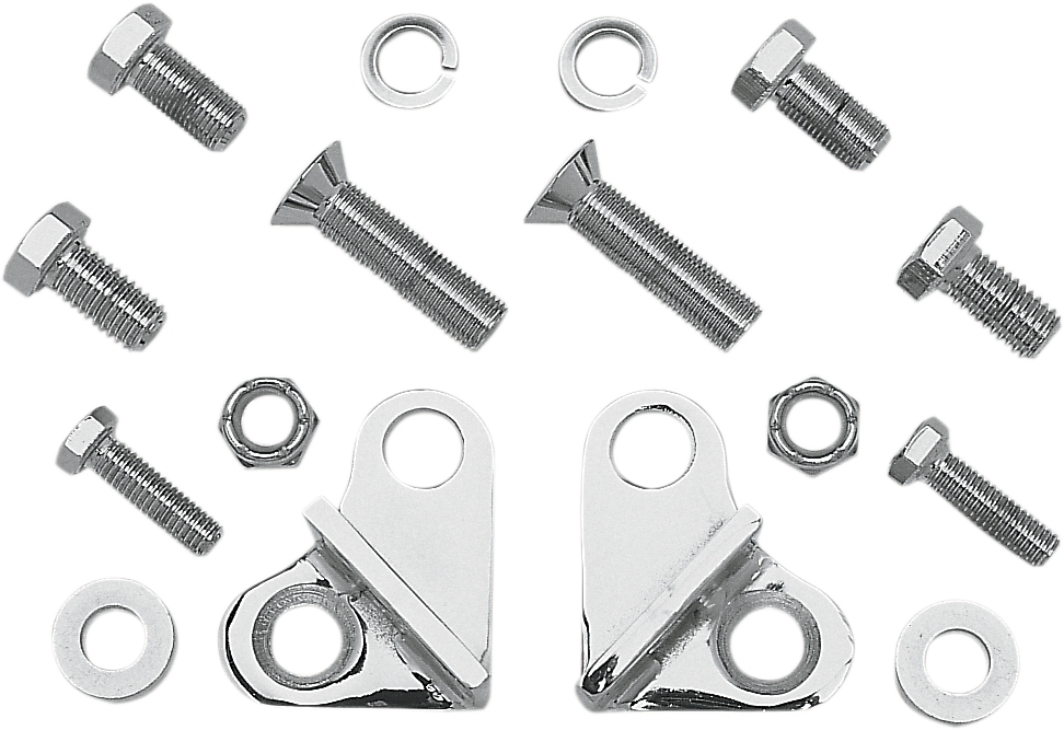 BURLY BRAND Rear Lowering Kit - Chrome - Lowers 1" - '85-'96 FLT B28-275CH