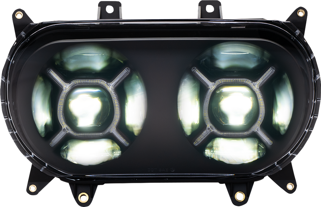 CUSTOM DYNAMICS LED Headlight - Black - Road Glide CD-RG-H-B