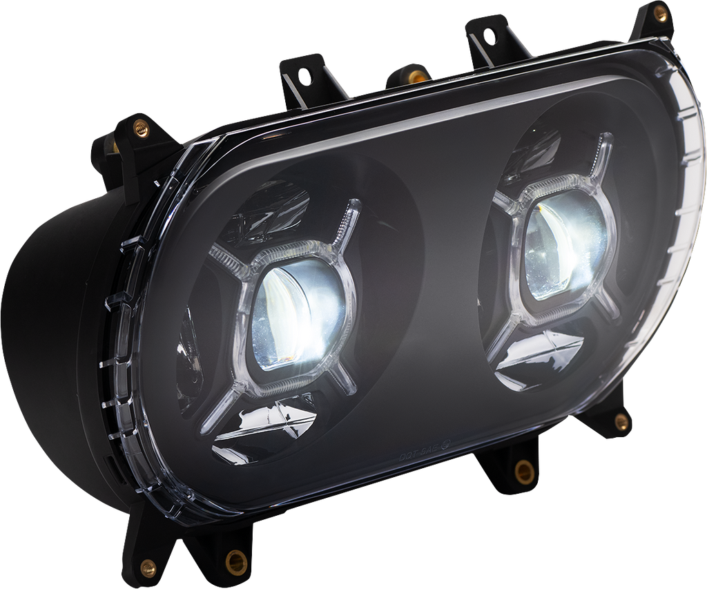 CUSTOM DYNAMICS LED Headlight - Black - Road Glide CD-RG-H-B