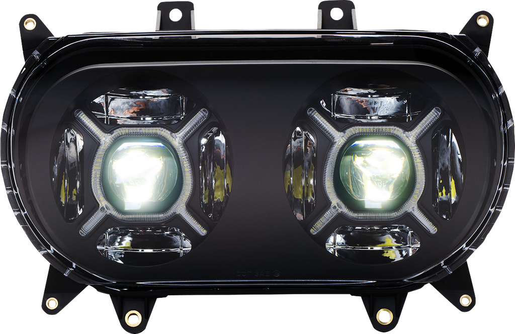 CUSTOM DYNAMICS LED Headlight - Black - Road Glide CD-RG-H-B
