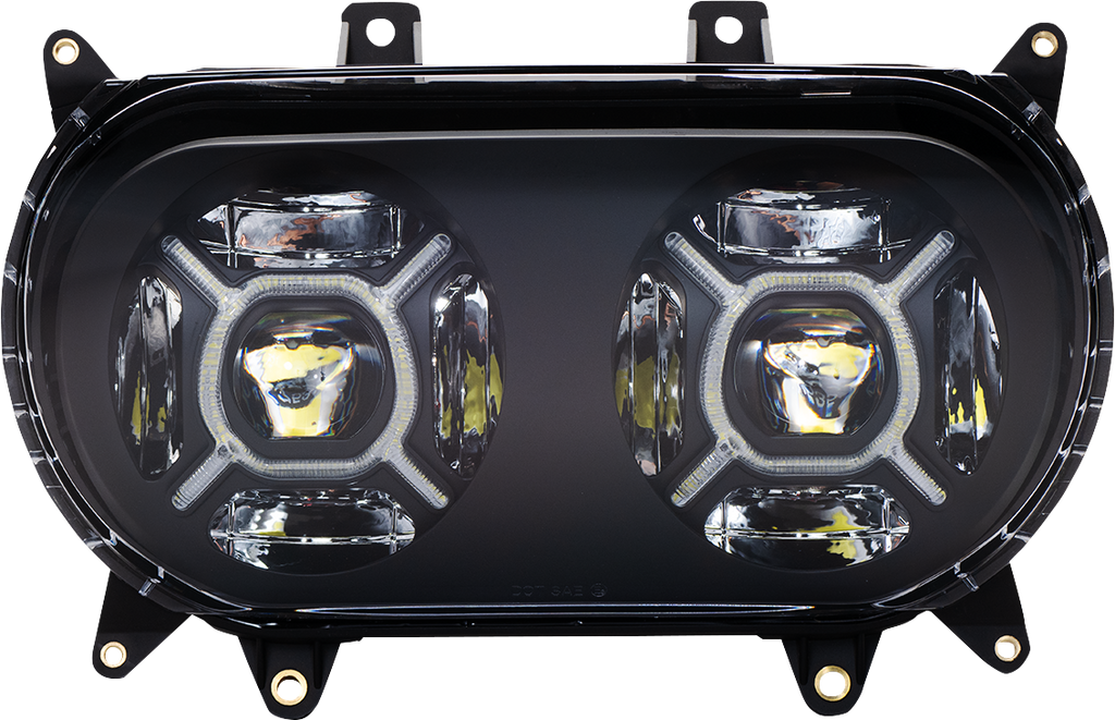CUSTOM DYNAMICS LED Headlight - Black - Road Glide CD-RG-H-B