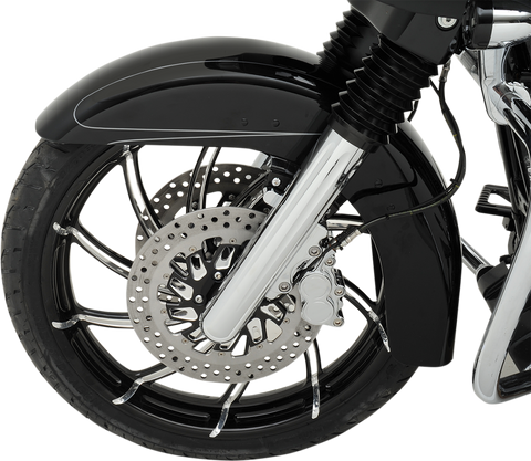 PERFORMANCE MACHINE (PM) Wheel - Supra - Front - Dual Disc/with ABS - Platinum Cut* - 21x3.5 - '08+ FL 12047106SUPAJBP