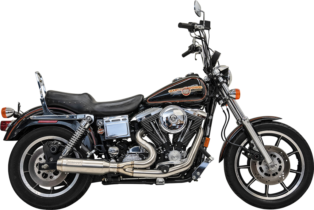 BASSANI XHAUST 2-into-1 Ripper Exhaust System with Super Bike Muffler - Stainless Steel 1D8SS