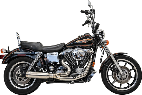 BASSANI XHAUST 2-into-1 Ripper Exhaust System with Super Bike Muffler - Stainless Steel 1D8SS