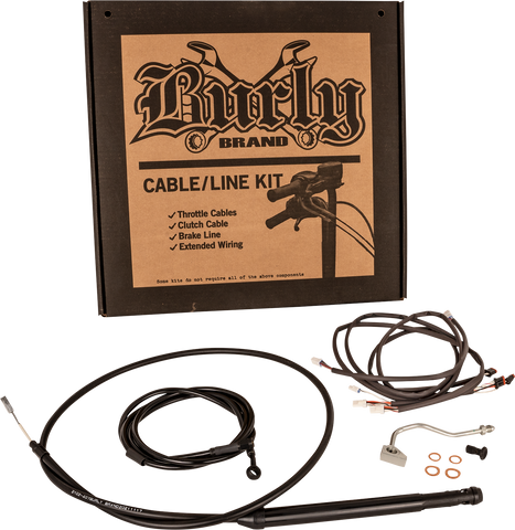BURLY BRAND Control Kit - Gorilla Ape Hanger - 16" - Black B30-1309