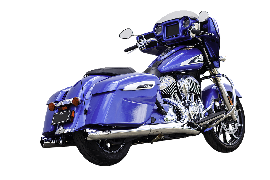 S&S CYCLE 4" Broadhead Slip-On Mufflers - Fishtail - Chrome 550-1077