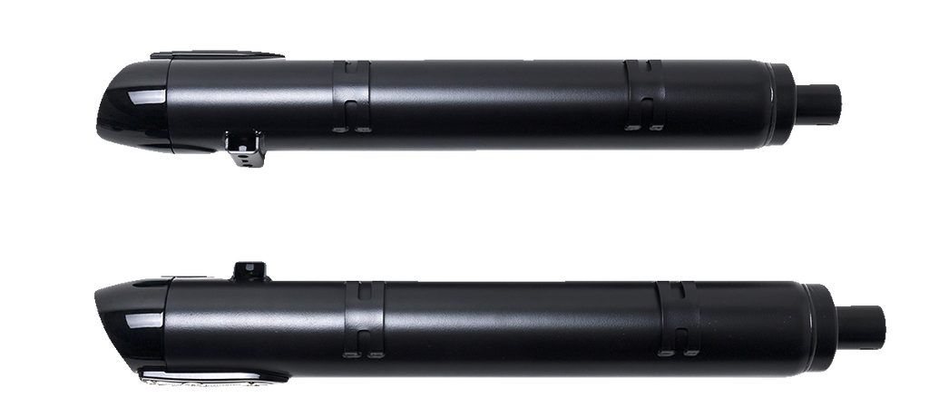 S&S CYCLE 4" Broadhead Slip-On Mufflers - Slash Cut - Black 550-1075