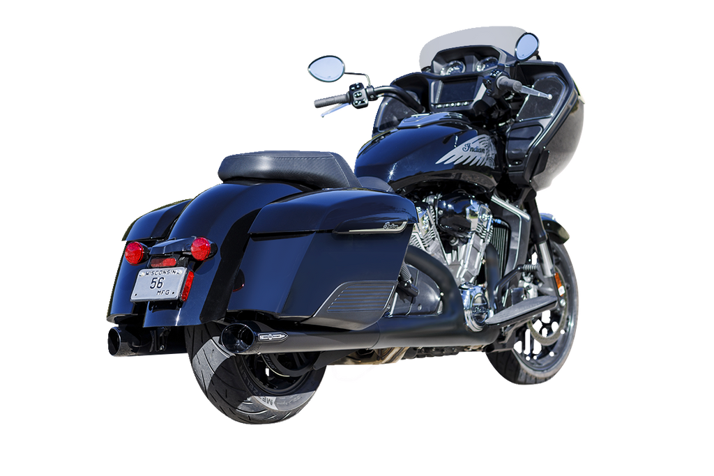 S&S CYCLE 4" Broadhead Slip-On Mufflers - Slash Cut - Black 550-1075
