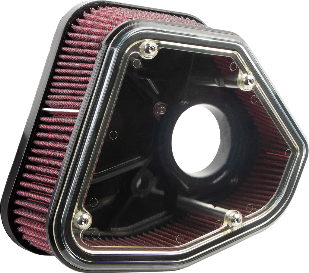 ALLOY ART Boom Box Air Cleaner Kit - Black Cover 2.8M8BP