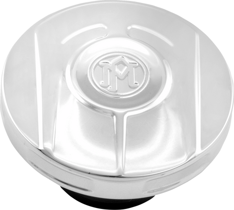 PERFORMANCE MACHINE (PM) Fuel Cap - Scallop - Chrome 0210-2071SCA-CH