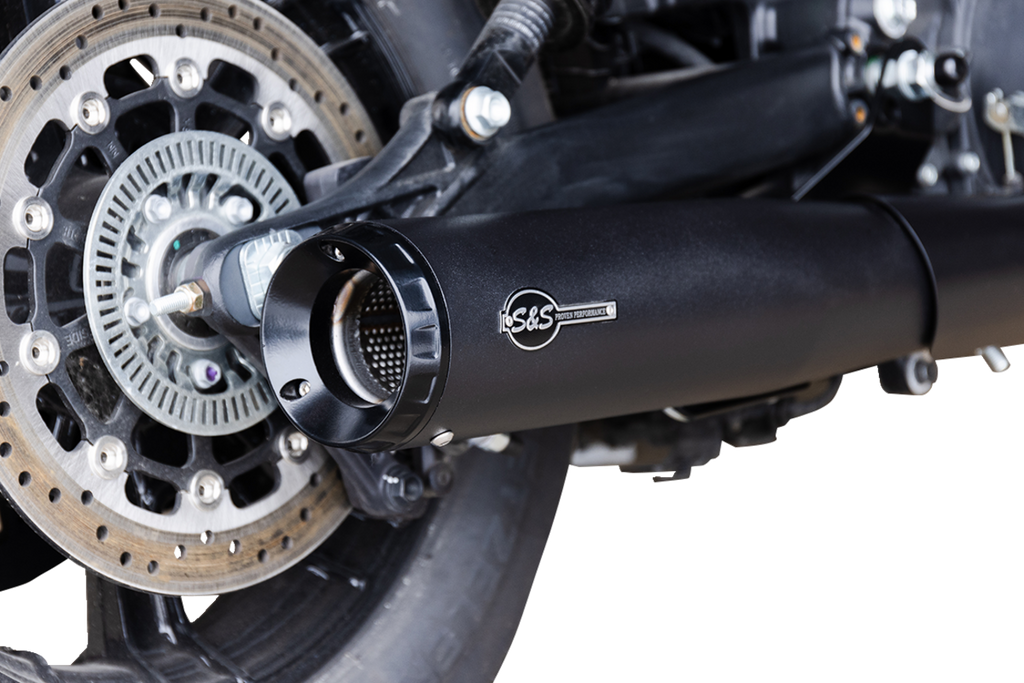 S&S CYCLE 2-into-1 Grand National Exhaust System - Black - 49-State 4111-266