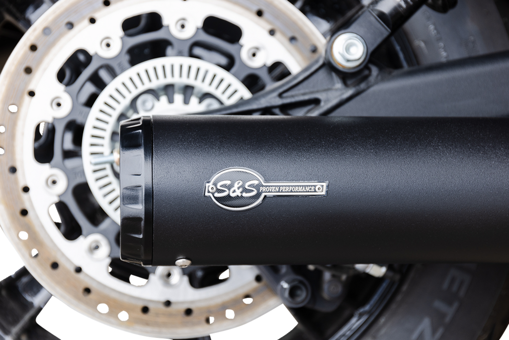 S&S CYCLE 2-into-1 Grand National Exhaust System - Black - 49-State 4111-266