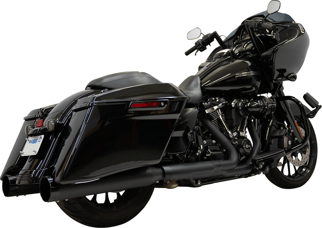 BASSANI XHAUST 4-1/2" Slip-On Mufflers - Black 1F745B