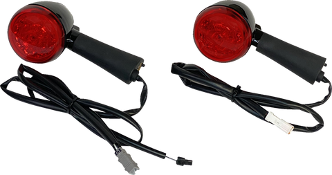 CUSTOM DYNAMICS Turn Signal - Red - Rear PB-INDBOB-RR-BR