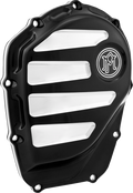 PERFORMANCE MACHINE (PM) Scallop Cam Cover - Contrast Cut Platinum - M8 0177-2072-BMP