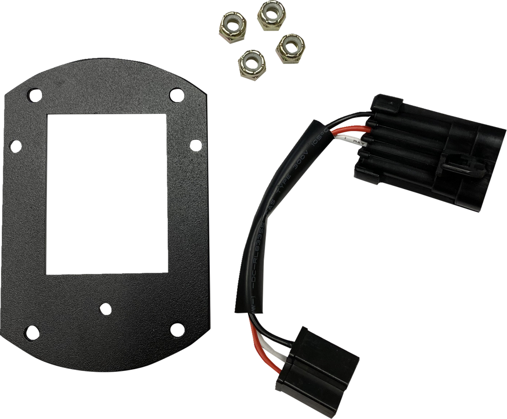 CUSTOM DYNAMICS Mounting Kit - Headlight - Satin Black - FXLRST CD-LRST-HL-KIT