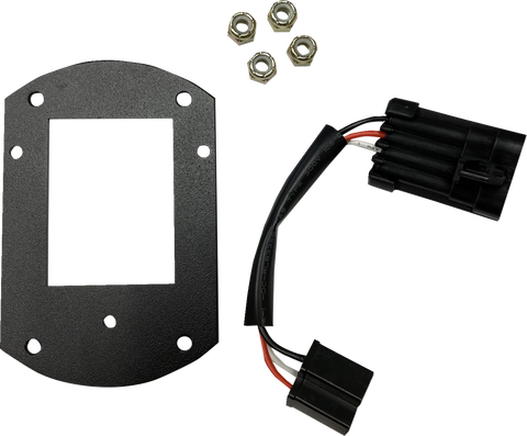CUSTOM DYNAMICS Mounting Kit - Headlight - Satin Black - FXLRST CD-LRST-HL-KIT