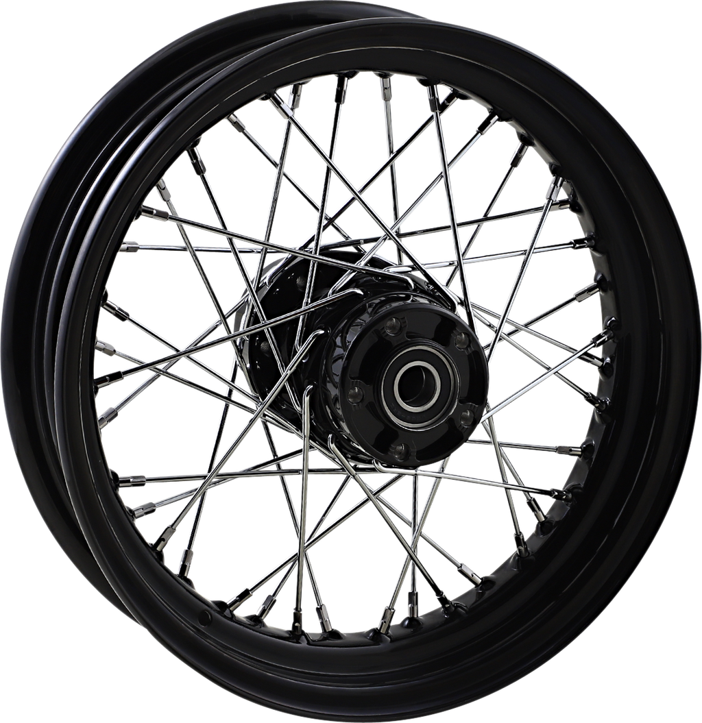 DRAG SPECIALTIES Wheel - Laced - 40 Spoke - Rear - Black - 16x3 - '86-'99 FLT 64436AB