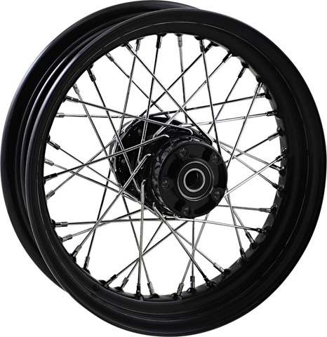 DRAG SPECIALTIES Wheel - Laced - 40 Spoke - Rear - Black - 16x3 - '86-'99 FLT 64436AB