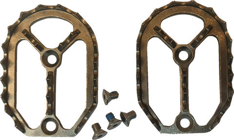DRAG SPECIALTIES Qualifier Foot Rest - Teeth and Screws P17-6602-T