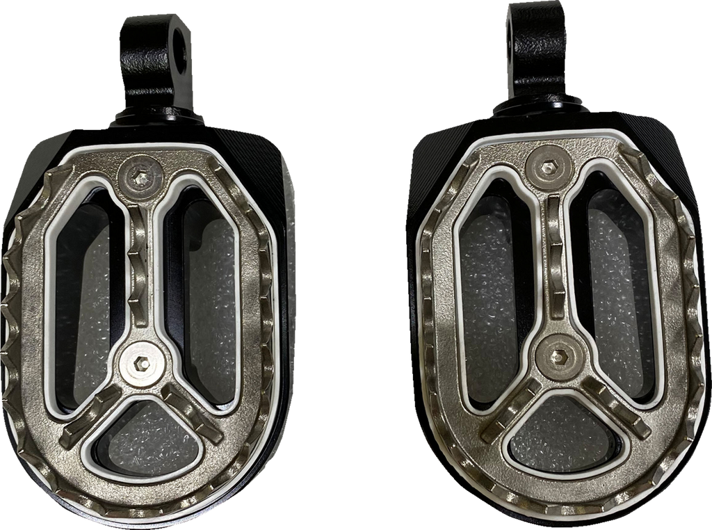 DRAG SPECIALTIES Qualifier Foot Pegs - Black - HD P17-0/6602BWMD