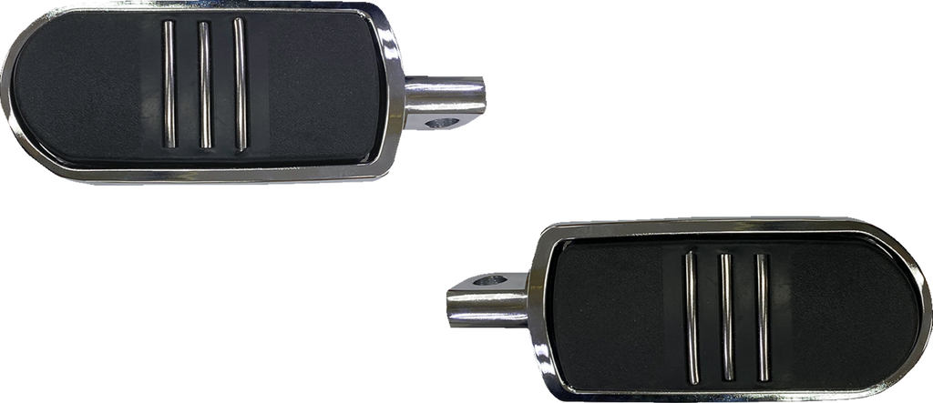 DRAG SPECIALTIES Sweeper Foot Pegs - Chrome - FX P17-0346C