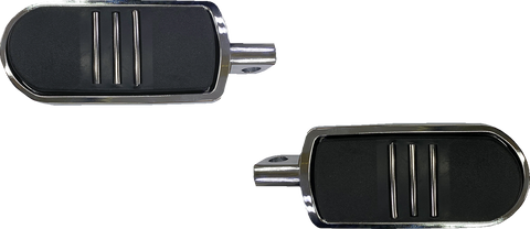 DRAG SPECIALTIES Sweeper Foot Pegs - Chrome - FX P17-0346C