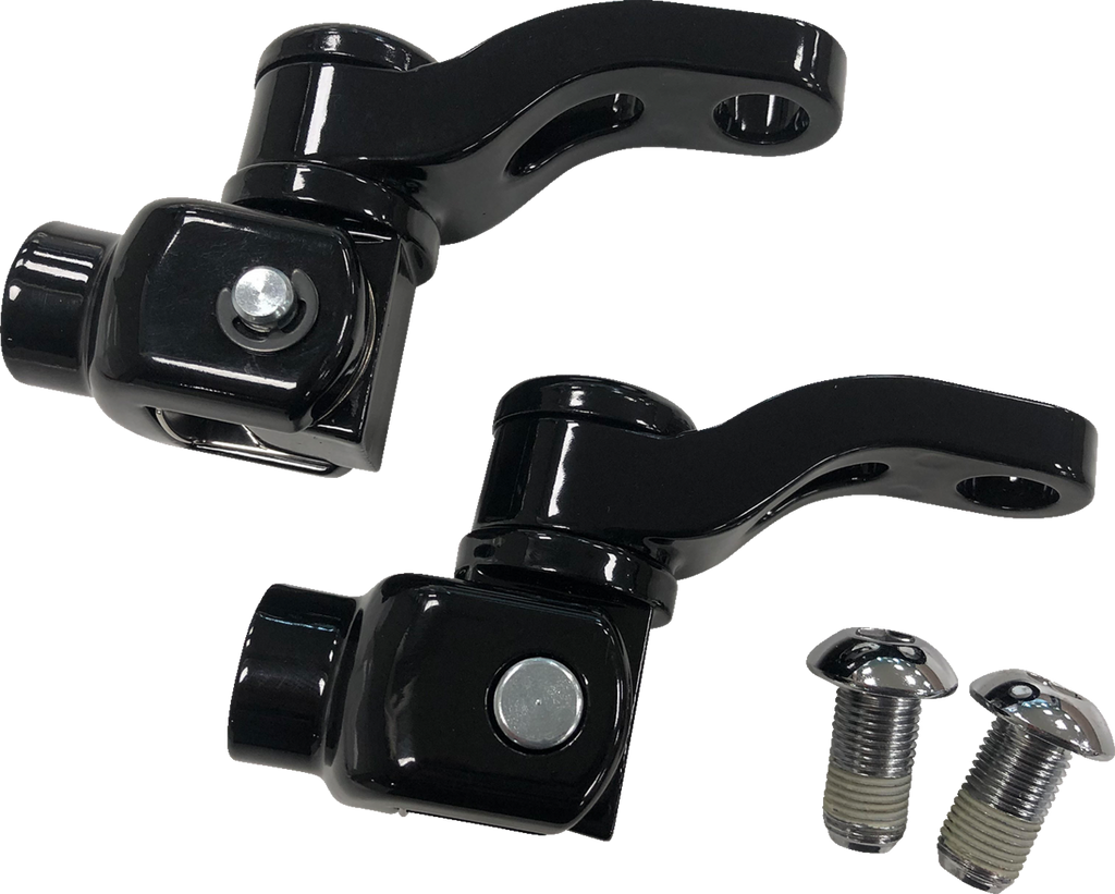DRAG SPECIALTIES Passenger Peg Mount - Adjustable - Black 78561B
