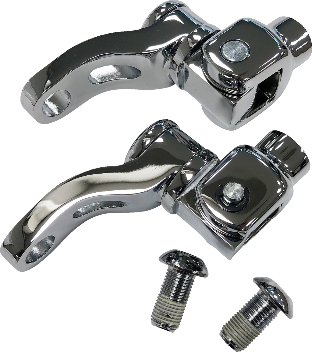 DRAG SPECIALTIES Passenger Peg Mount - Adjustable - Chrome 78561