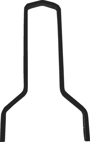 DRAG SPECIALTIES Square Sissy Bar - Tall - Black - 11" W X08-0044GBT