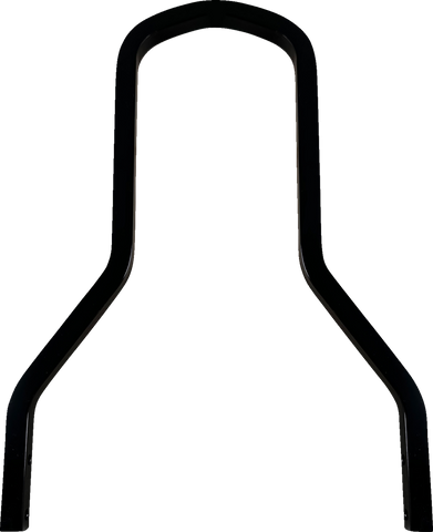 DRAG SPECIALTIES Square Sissy Bar - Black - 10.14" H x 8.75" W X08-0040GBS