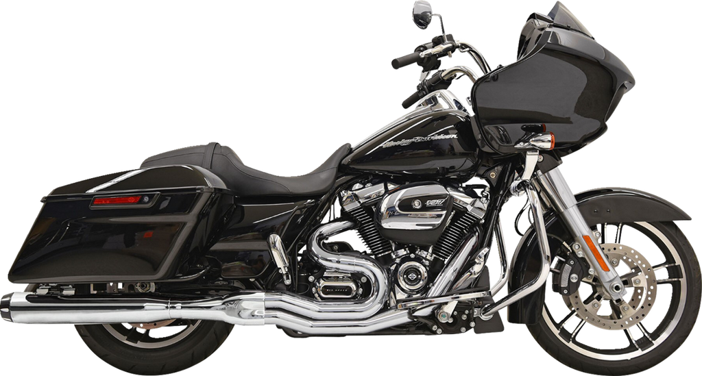 BASSANI XHAUST 2-into-1 Road Rage Exhaust System - Chrome 1F58RE