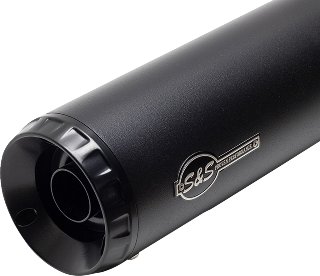 S&S CYCLE 2-into-1 Grand National Exhaust System - Black - Race Only 4111-266-R