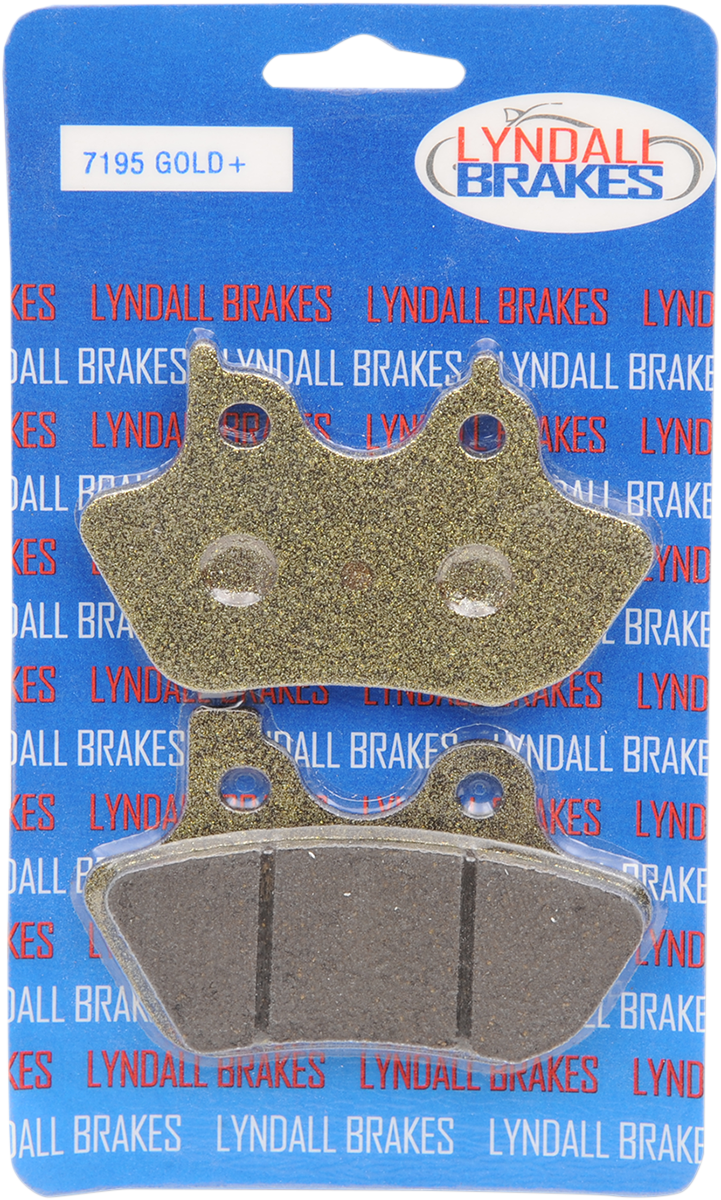 LYNDALL RACING BRAKES LLC Gold-Plus Brake Pads - Harley-Davidson 7195-GPLUS