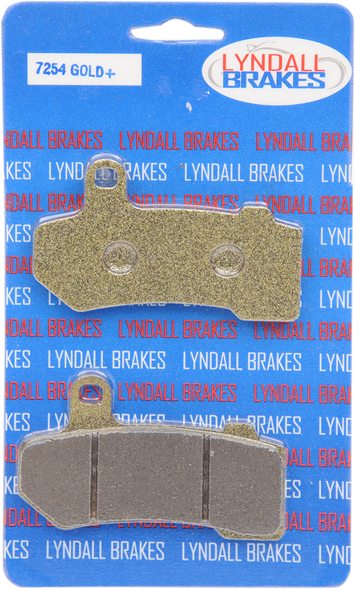 LYNDALL RACING BRAKES LLC Gold-Plus Brake Pads - Harley-Davidson 7254-GPLUS