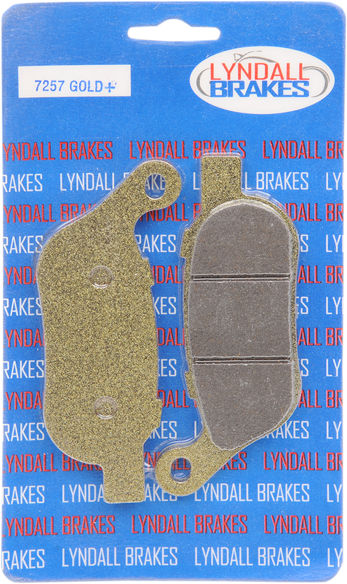 LYNDALL RACING BRAKES LLC Gold-Plus Brake Pads - Harley-Davidson 7257-GPLUS