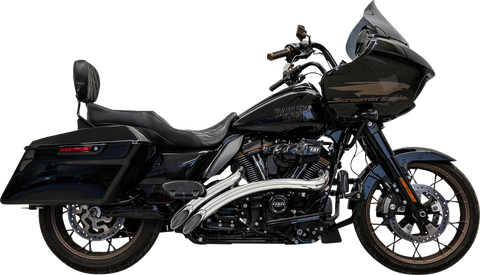 BASSANI XHAUST Radial Exhaust System with Shields - Chrome 1F21F