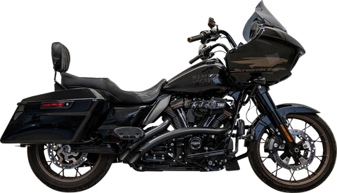 BASSANI XHAUST Radial Exhaust System with Shields - Black 1F21FB