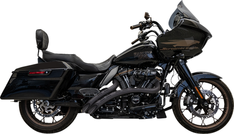 BASSANI XHAUST Radial Exhaust System with Slotted Heat Shields - Black 1F22FB