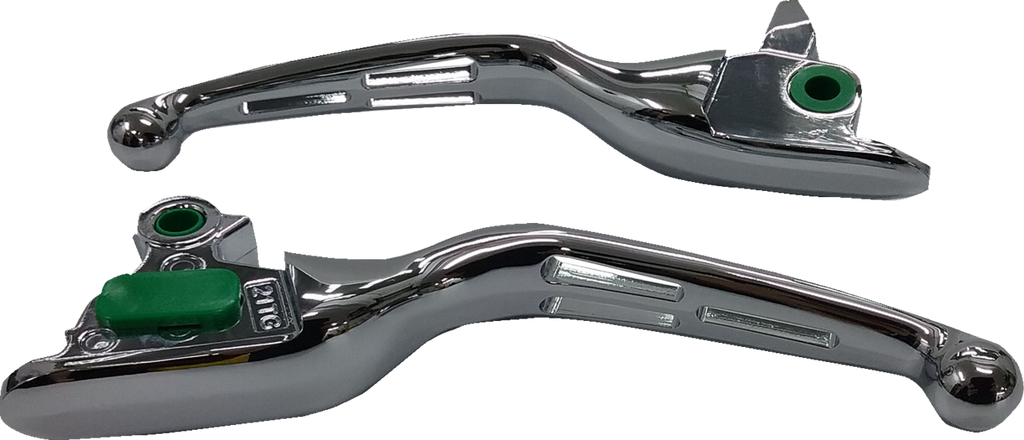 DRAG SPECIALTIES Levers - Slotted - Chrome H07-0607C