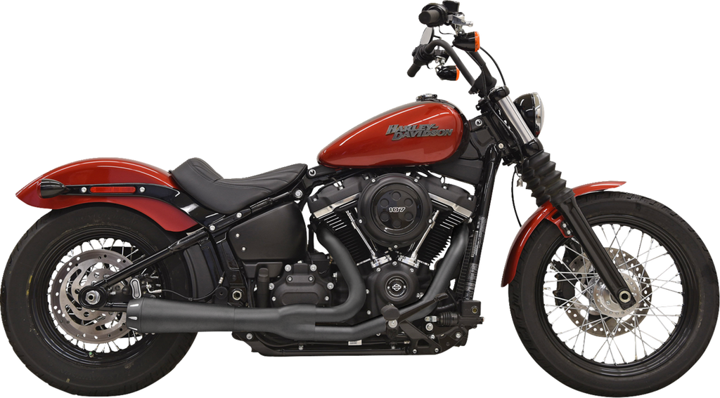 BASSANI XHAUST 2-into-1 Road Rage Exhaust System - 49-State - Black 1S72RBE