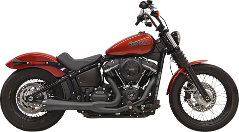 BASSANI XHAUST 2-into-1 Road Rage Exhaust System - 49-State - Black 1S72RBE