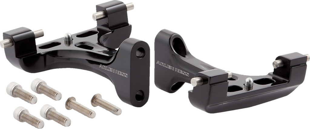 ARLEN NESS Forged Passenger Floorboard Mounts - All Black 410-032
