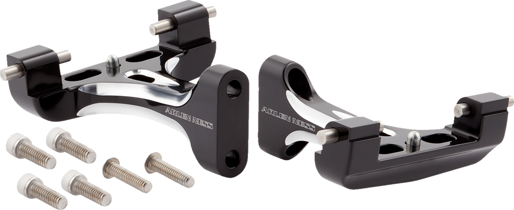 ARLEN NESS Forged Passenger Floorboard Mounts - Black 410-033