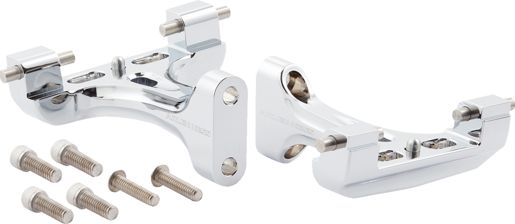 ARLEN NESS Forged Passenger Floorboard Mounts - Chrome 410-034