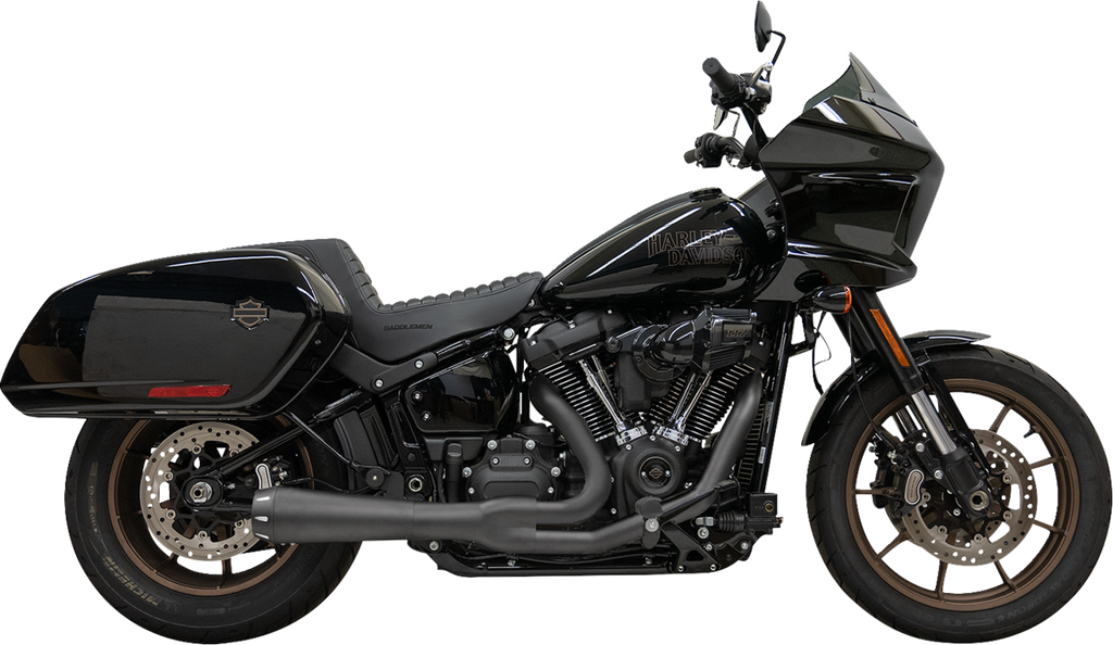 BASSANI XHAUST 2-into-1 Road Rage Exhaust System - 49-State - Black 1S81RBE
