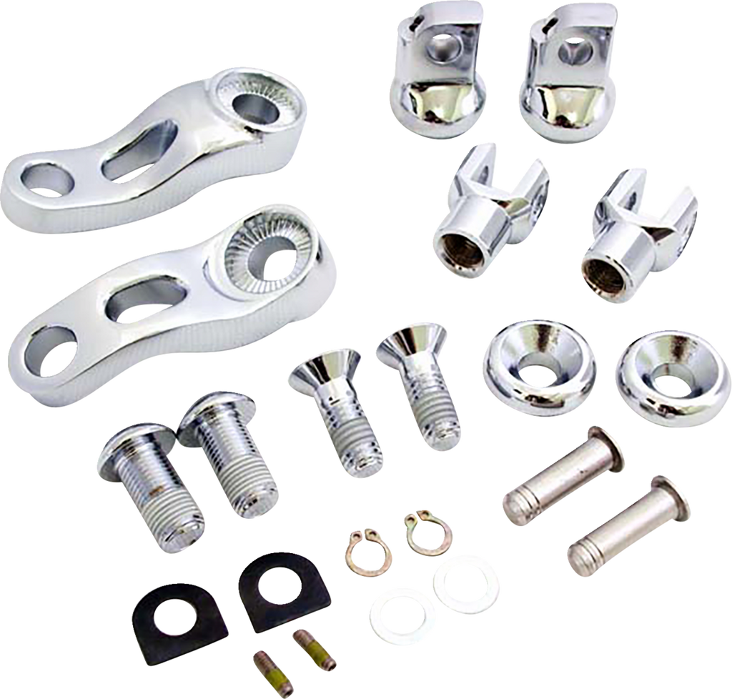 DRAG SPECIALTIES Passenger Peg Mount - Adjustable - Chrome 63190